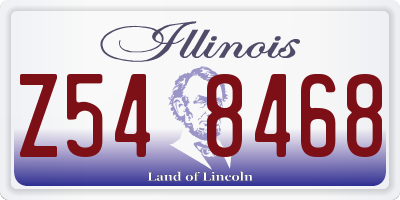 IL license plate Z548468