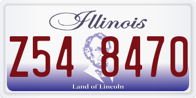IL license plate Z548470