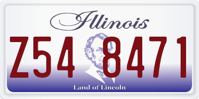 IL license plate Z548471