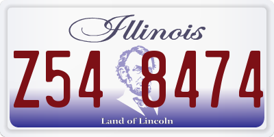 IL license plate Z548474