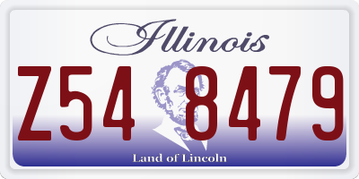 IL license plate Z548479