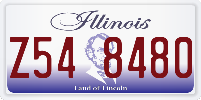 IL license plate Z548480