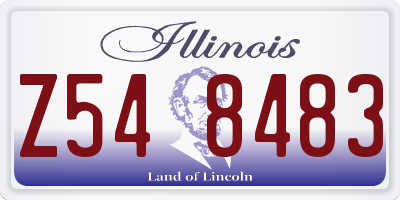 IL license plate Z548483