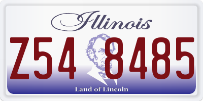 IL license plate Z548485