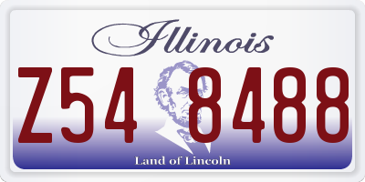 IL license plate Z548488