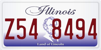 IL license plate Z548494