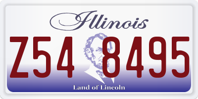 IL license plate Z548495