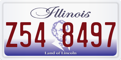 IL license plate Z548497