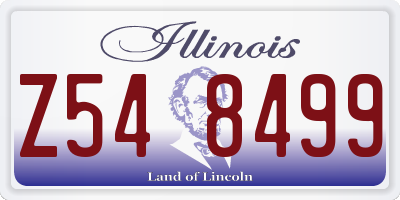 IL license plate Z548499
