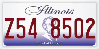 IL license plate Z548502
