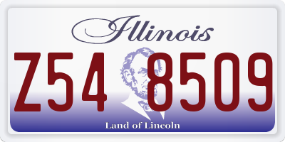 IL license plate Z548509