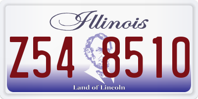 IL license plate Z548510
