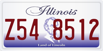 IL license plate Z548512
