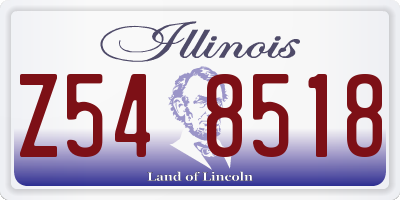 IL license plate Z548518