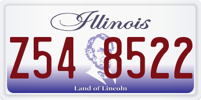 IL license plate Z548522