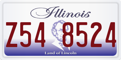 IL license plate Z548524