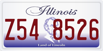 IL license plate Z548526