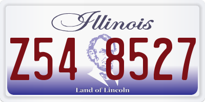 IL license plate Z548527