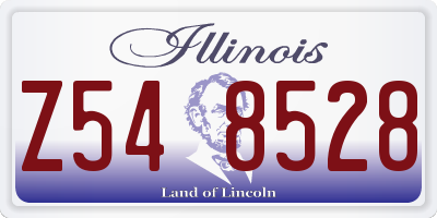 IL license plate Z548528