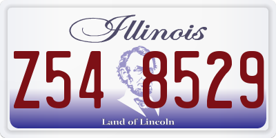 IL license plate Z548529