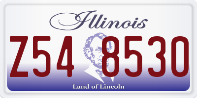 IL license plate Z548530