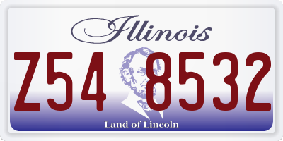 IL license plate Z548532