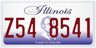 IL license plate Z548541