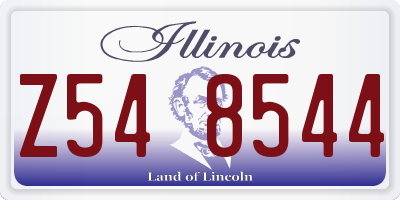IL license plate Z548544