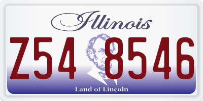 IL license plate Z548546