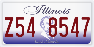 IL license plate Z548547