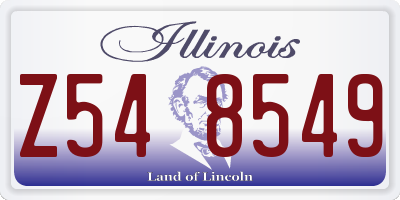 IL license plate Z548549