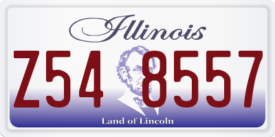 IL license plate Z548557