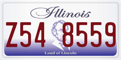 IL license plate Z548559