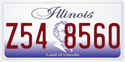 IL license plate Z548560