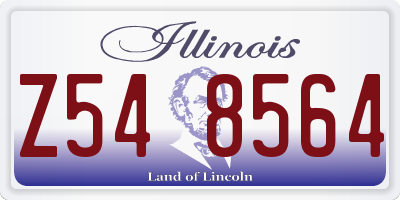IL license plate Z548564