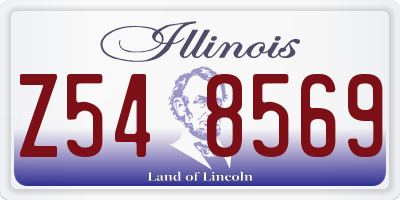 IL license plate Z548569