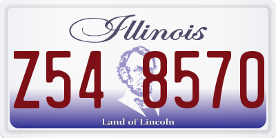 IL license plate Z548570