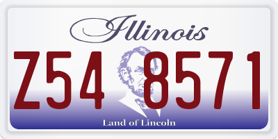 IL license plate Z548571
