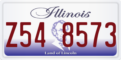 IL license plate Z548573