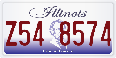 IL license plate Z548574