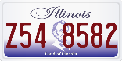 IL license plate Z548582