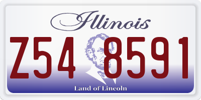 IL license plate Z548591