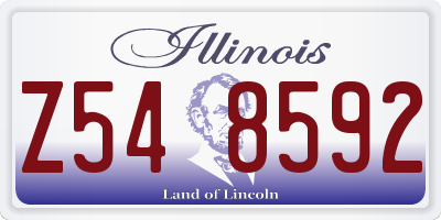 IL license plate Z548592