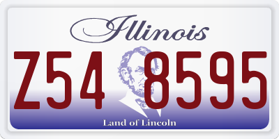 IL license plate Z548595
