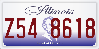 IL license plate Z548618