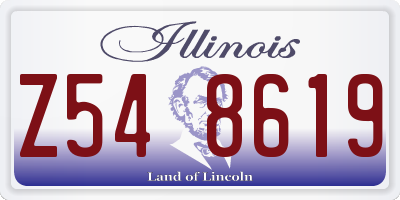IL license plate Z548619