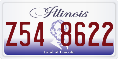 IL license plate Z548622