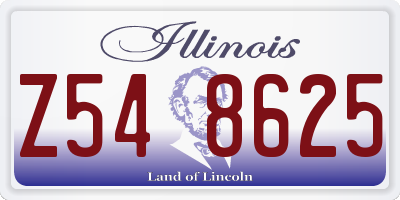 IL license plate Z548625