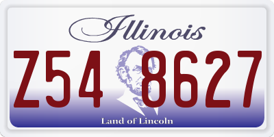IL license plate Z548627