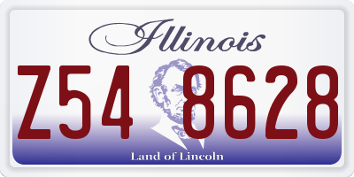 IL license plate Z548628